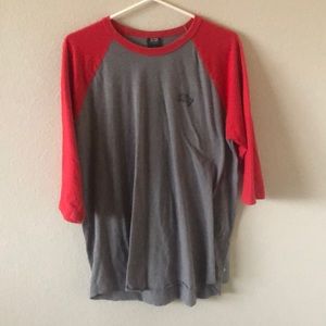 obey 3/4 sleeve shirt LARGE